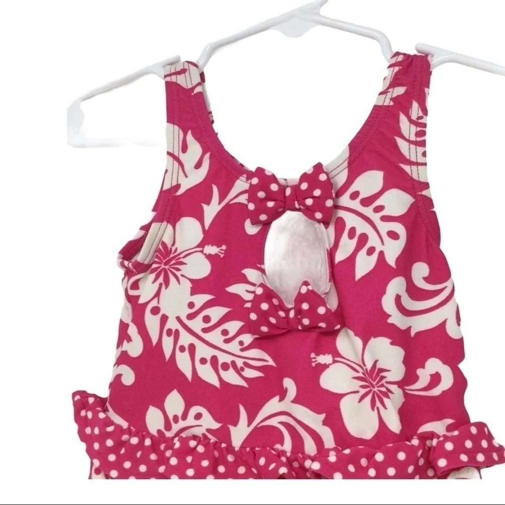 Children’s Place Hawaiian ruffle bottom swimsuit